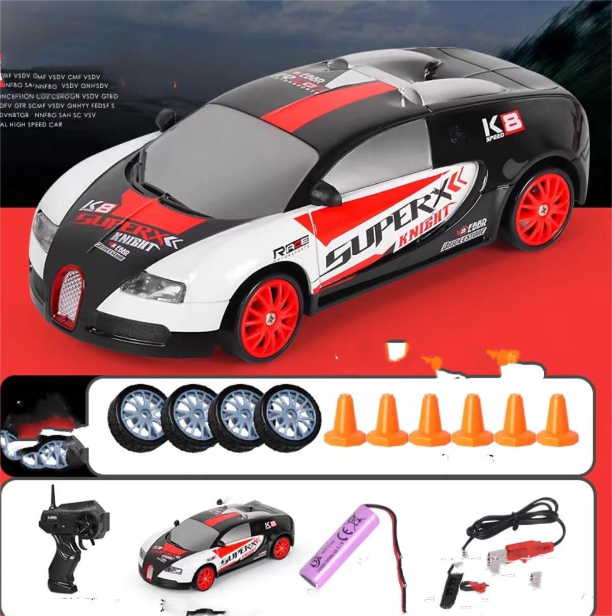 car 4wd rc drift car toy remote control gtr car toy - 17